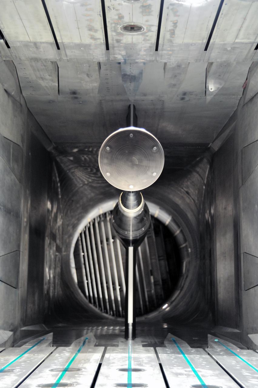 MPCV Orion 7% Crew Module in (NTF) National Transonic Facility, Test team for T211, 7% Orion CM in NTF