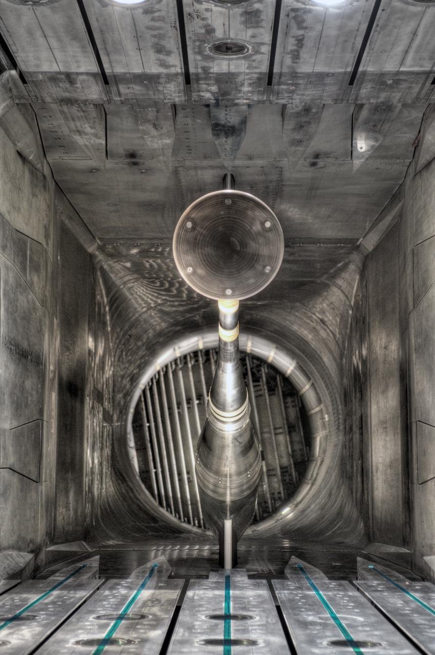 MPCV Orion 7% Crew Module in (NTF) National Transonic Facility, Test team for T211, 7% Orion CM in NTF