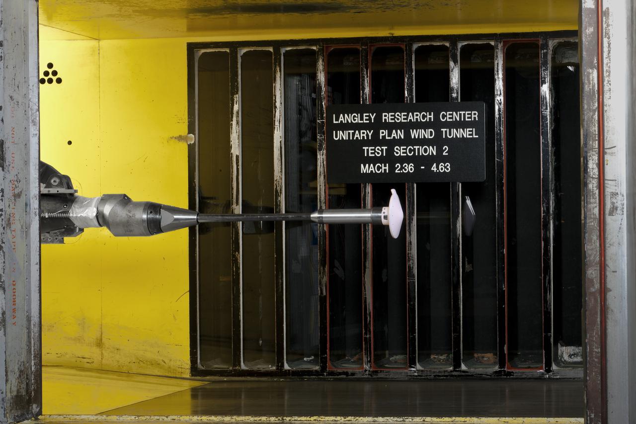 Test 1875 in Unitary Plan Wind Tunnel (UPWT) HIADS TTPM: Trim Tab study on various cone angled heat shields (TTPM) Technology Technical Performance Metric (HIADS) Hypersonic inflatable aerodynamic decelerators 