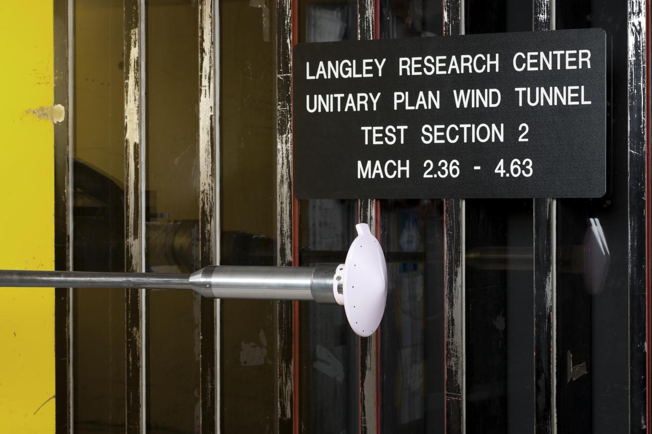 Test 1875 in Unitary Plan Wind Tunnel (UPWT) HIADS TTPM: Trim Tab study on various cone angled heat shields (TTPM) Technology Technical Performance Metric (HIADS) Hypersonic inflatable aerodynamic decelerators 