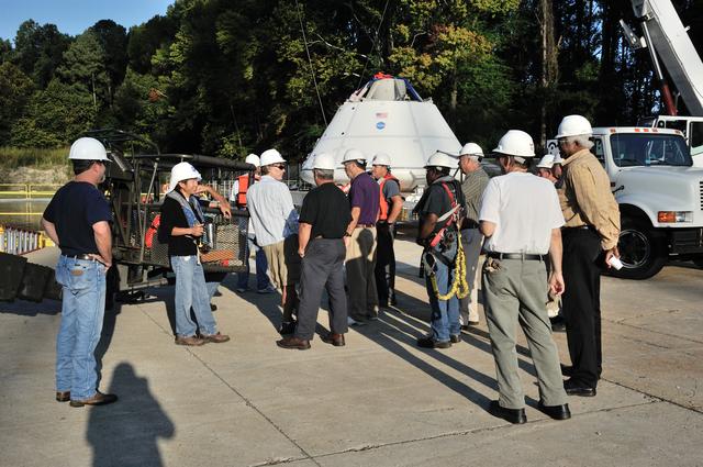 NASA image: Orion SPLASH BTA Phase 2 Vertical Tests 9: at NASA Langley Resea