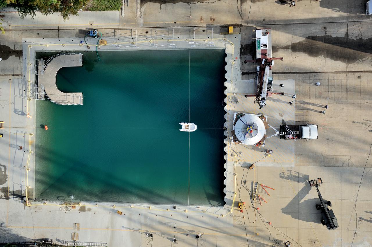SPLASH BTA Phase 2 Vertical Tests 9: Documentation of preparation, set up and results of full scale BTA (Boilerplate Test Article) vertical drop test series performed in 2012 at the LaRC Hydro Impact Basin (HIB)