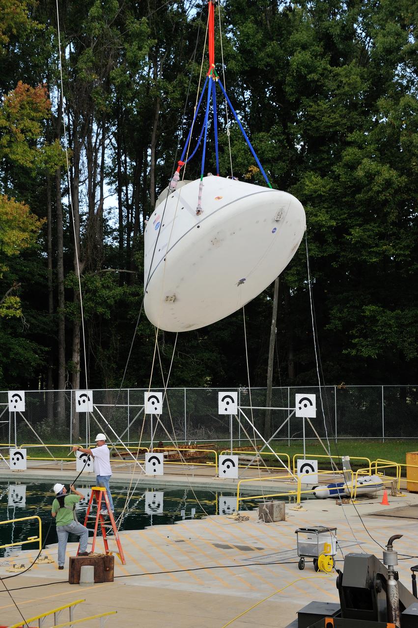 SPLASH BTA Phase 2 Vertical Tests 9: Documentation of preparation, set up and results of full scale BTA (Boilerplate Test Article) vertical drop test series performed in 2012 at the LaRC Hydro Impact Basin (HIB)