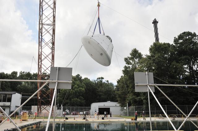 Orion SPLASH BTA Phase 2 Vertical Tests 9: at NASA Langley Resea