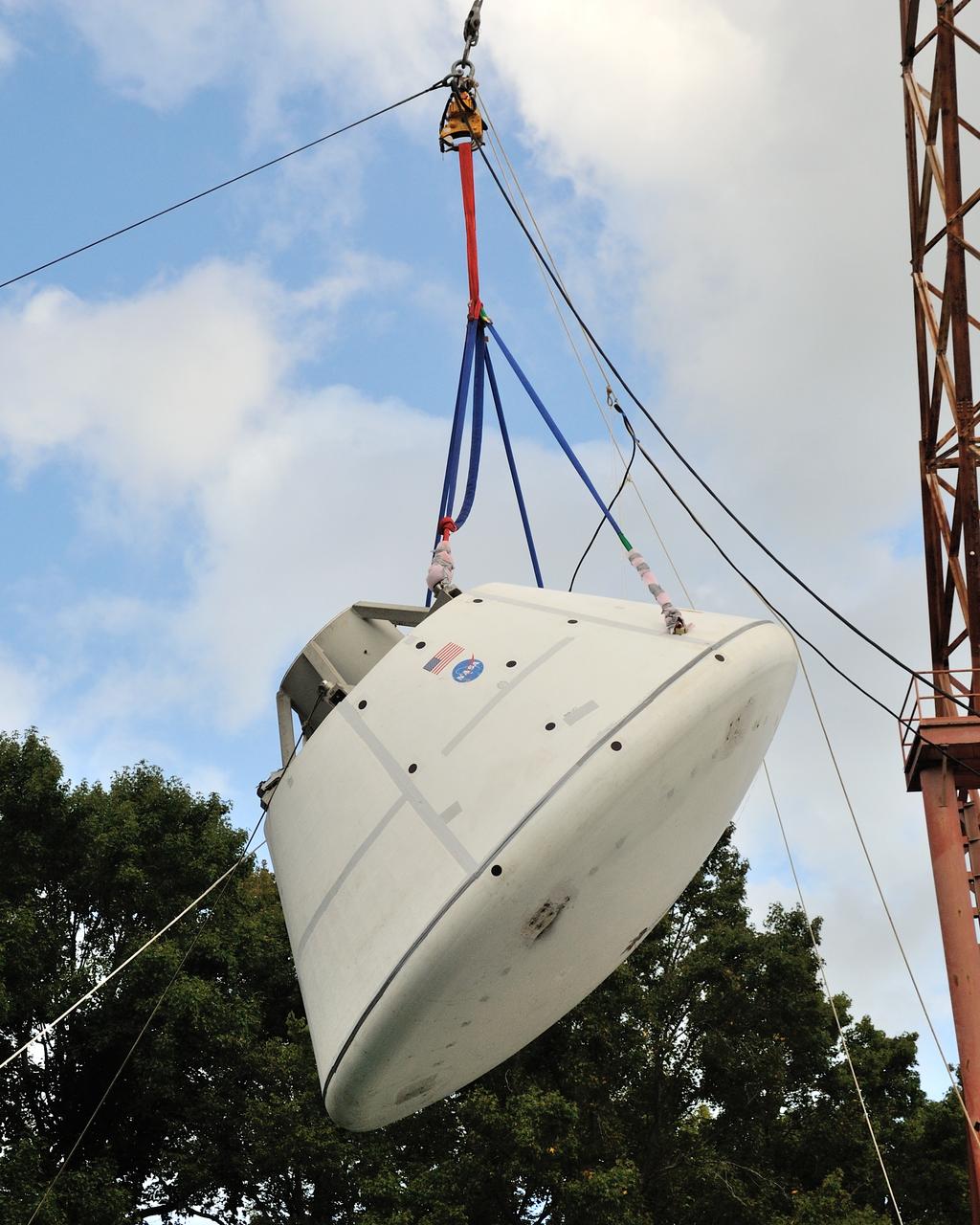 SPLASH BTA Phase 2 Vertical Tests 9: Documentation of preparation, set up and results of full scale BTA (Boilerplate Test Article) vertical drop test series performed in 2012 at the LaRC Hydro Impact Basin (HIB)