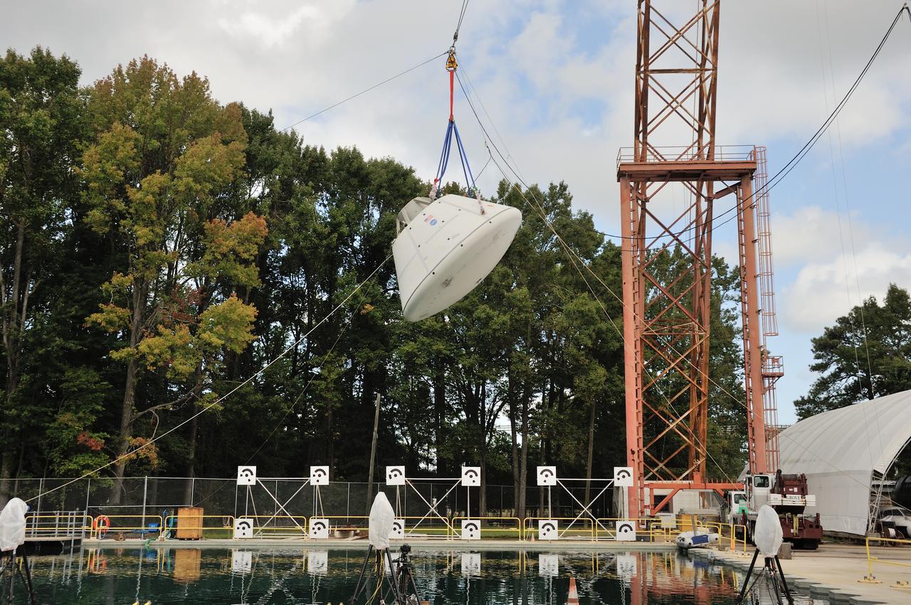 SPLASH BTA Phase 2 Vertical Tests 9: Documentation of preparation, set up and results of full scale BTA (Boilerplate Test Article) vertical drop test series performed in 2012 at the LaRC Hydro Impact Basin (HIB)