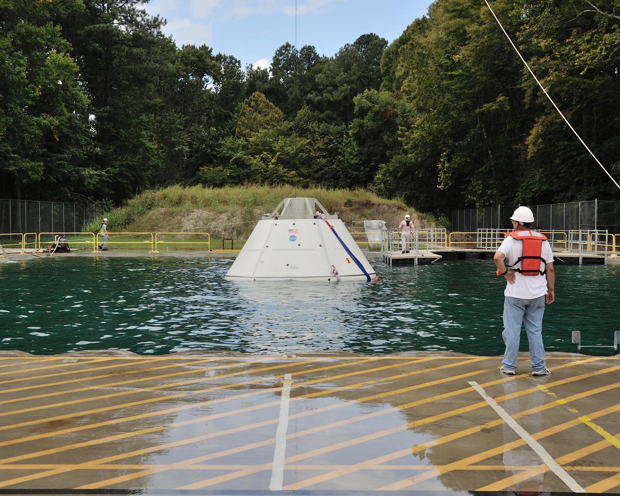 SPLASH BTA Phase 2 Vertical Tests 9: Documentation of preparation, set up and results of full scale BTA (Boilerplate Test Article) vertical drop test series performed in 2012 at the LaRC Hydro Impact Basin (HIB)