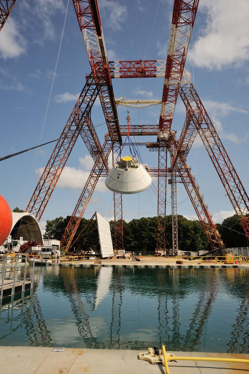 SPLASH BTA Phase 2 Vertical Tests 9: Documentation of preparation, set up and results of full scale BTA (Boilerplate Test Article) vertical drop test series performed in 2012 at the LaRC Hydro Impact Basin (HIB) 