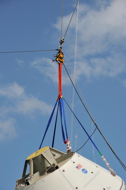 NASA image: Orion SPLASH BTA Phase 2 Vertical Tests 9: at NASA Langley Resea