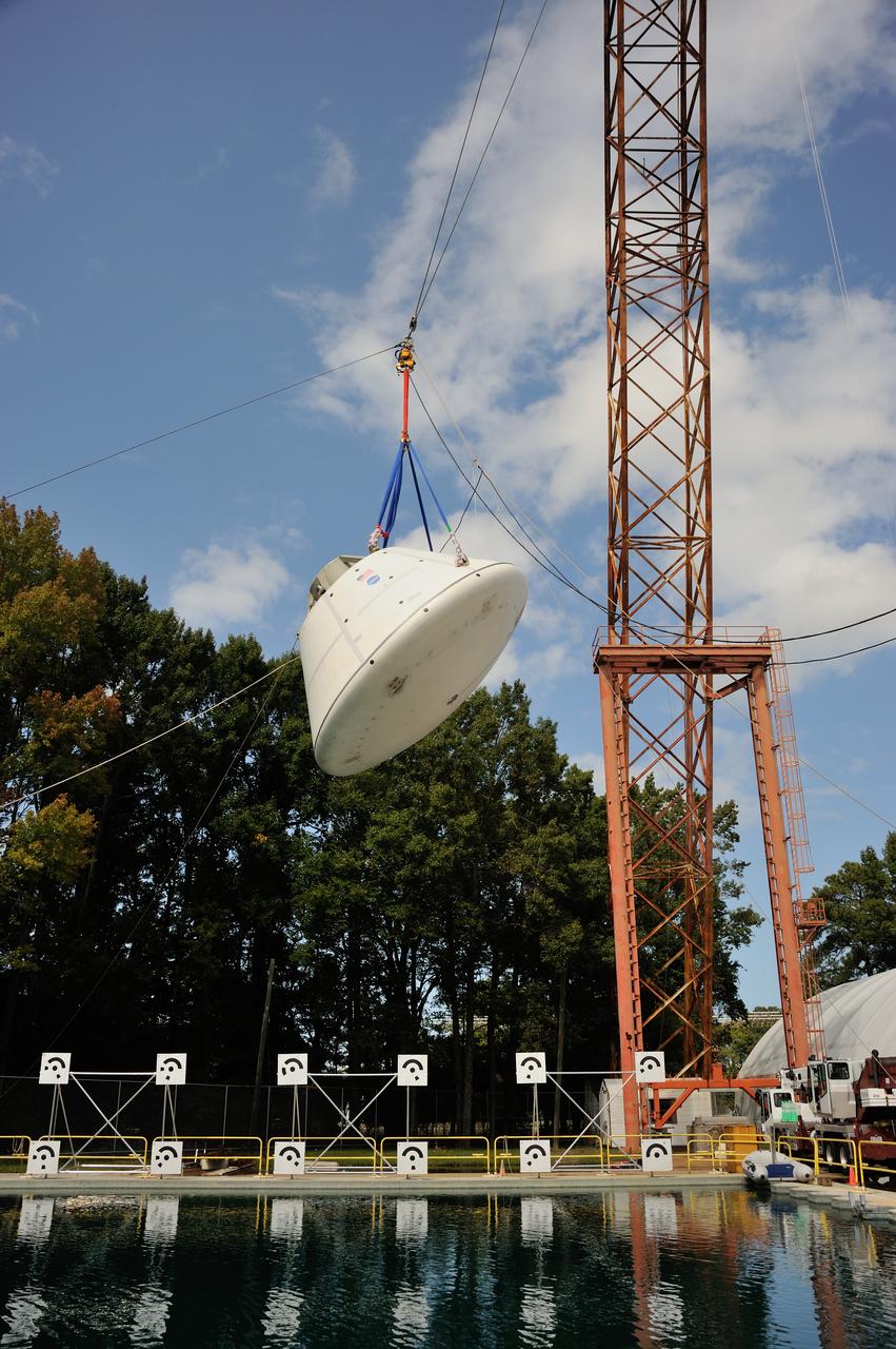 SPLASH BTA Phase 2 Vertical Tests 9: Documentation of preparation, set up and results of full scale BTA (Boilerplate Test Article) vertical drop test series performed in 2012 at the LaRC Hydro Impact Basin (HIB) 