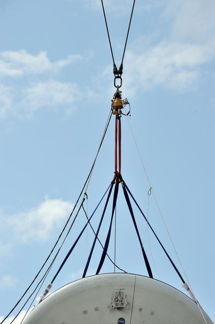 NASA image: Orion SPLASH BTA Phase 2 Vertical Tests 9: at NASA Langley Resea