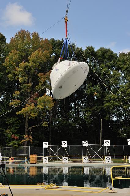 NASA image: Orion SPLASH BTA Phase 2 Vertical Tests 9: at NASA Langley Resea