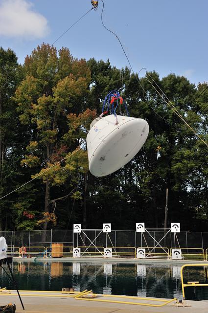 NASA image: Orion SPLASH BTA Phase 2 Vertical Tests 9: at NASA Langley Resea