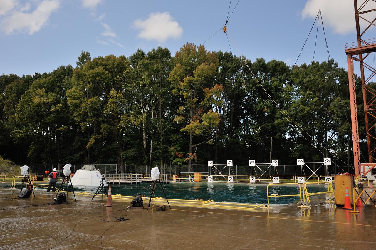 SPLASH BTA Phase 2 Vertical Tests 9: Documentation of preparation, set up and results of full scale BTA (Boilerplate Test Article) vertical drop test series performed in 2012 at the LaRC Hydro Impact Basin (HIB) 