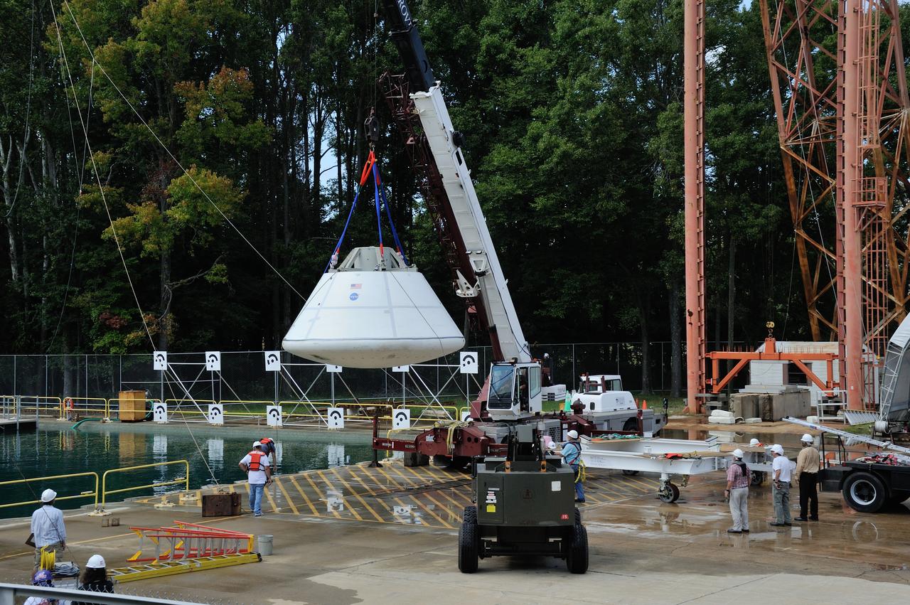SPLASH BTA Phase 2 Vertical Tests 9: Documentation of preparation, set up and results of full scale BTA (Boilerplate Test Article) vertical drop test series performed in 2012 at the LaRC Hydro Impact Basin (HIB) 