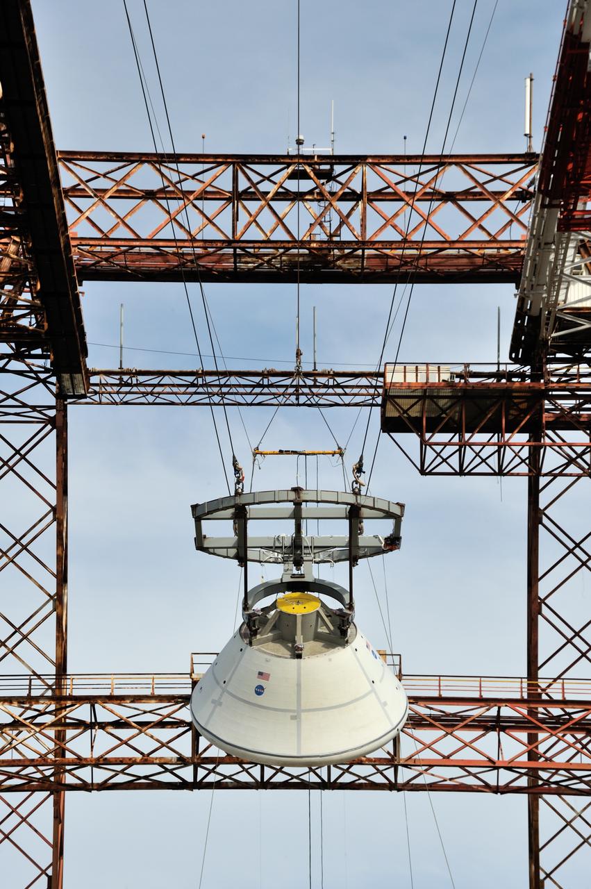 SPLASH P1 Test 7 Swing Test: Documentation of preparation, set up and results of full scale BTA (Boilerplate Test Article) vertical drop test series performed in 2012 at the LaRC Hydro Impact Basin (HIB)  