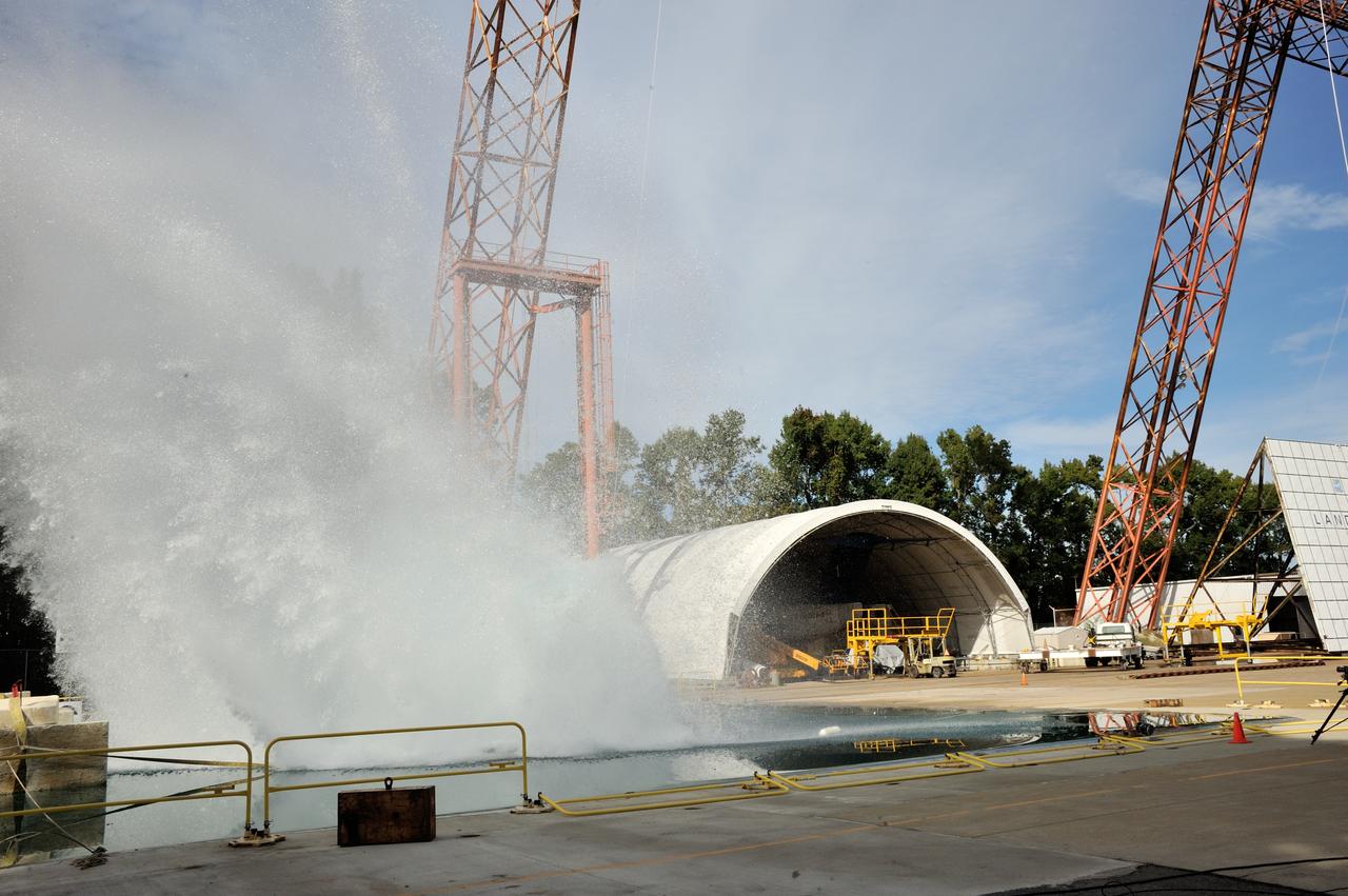 SPLASH P1 Test 7 Swing Test: Documentation of preparation, set up and results of full scale BTA (Boilerplate Test Article) vertical drop test series performed in 2012 at the LaRC Hydro Impact Basin (HIB)  