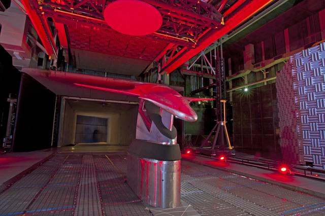 NASA image: Hybrid Wing Body Acoustic Test in 14x22 Tunnel 