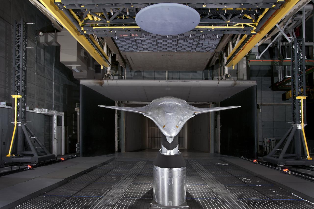 Hybrid Wing Body Acoustic Test in 14x22 Tunnel  ERA HWB Test -Acoustic 