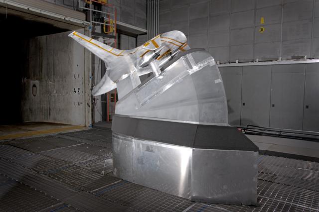 NASA image: Hybrid Wing Body Acoustic Test in 14x22 Tunnel 