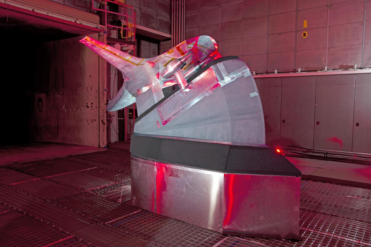 Hybrid Wing Body Acoustic Test in 14x22 Tunnel ERA HWB Test -Acoustic