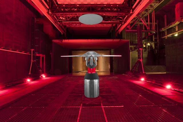 NASA image: Hybrid Wing Body Acoustic Test in 14x22 Tunnel 