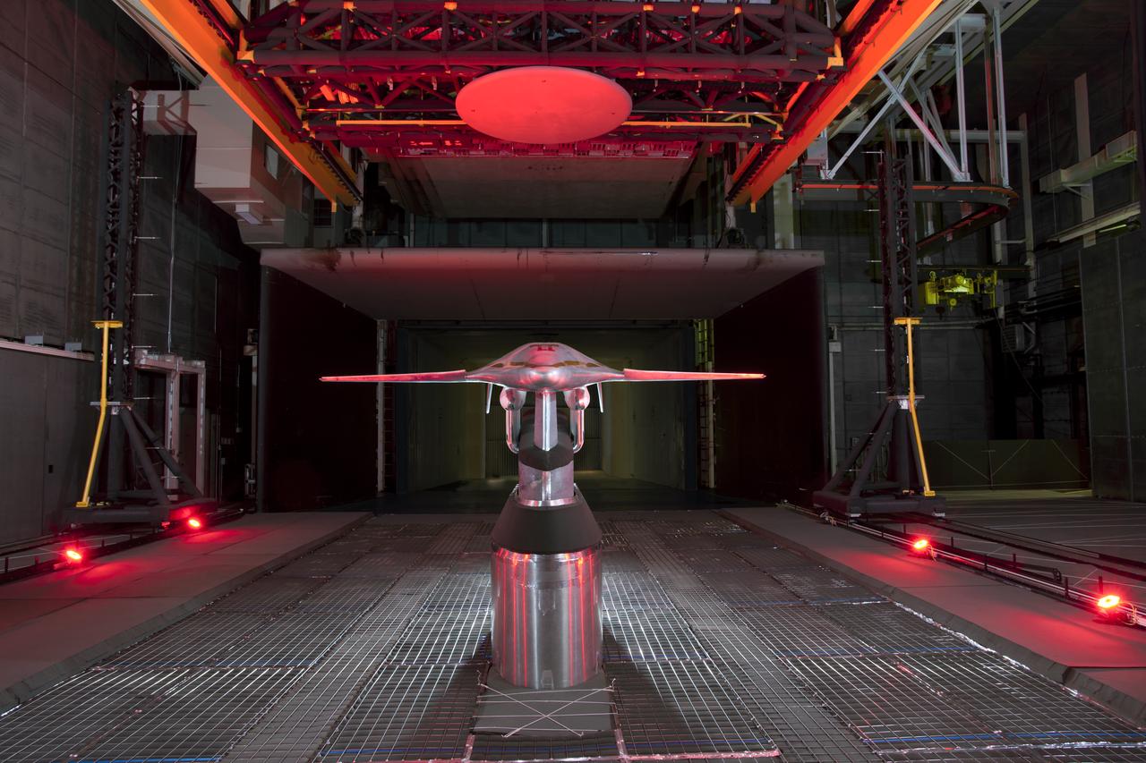 Hybrid Wing Body Acoustic Test in 14x22 Tunnel  ERA HWB Test -Acoustic 