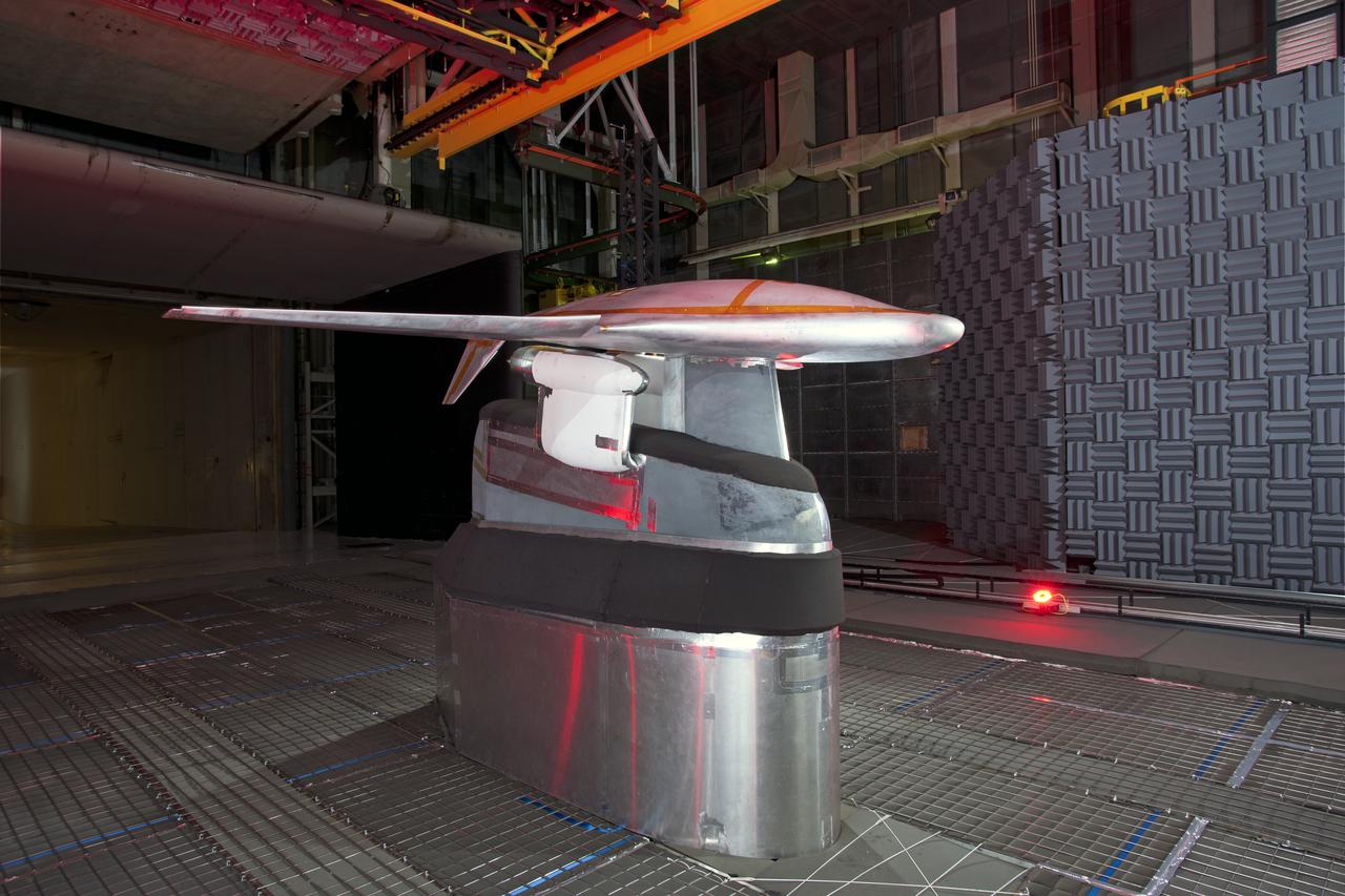 Hybrid Wing Body Acoustic Test in 14x22 Tunnel  ERA HWB Test -Acoustic 