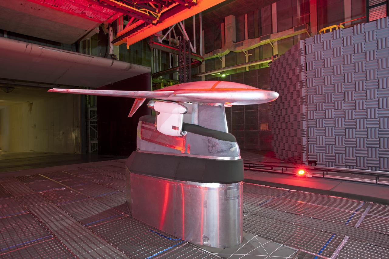 Hybrid Wing Body Acoustic Test in 14x22 Tunnel  ERA HWB Test -Acoustic 