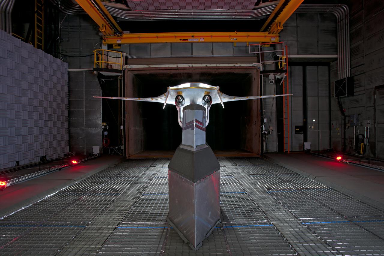 Hybrid Wing Body Acoustic Test in 14x22 Tunnel  ERA HWB Test -Acoustic 