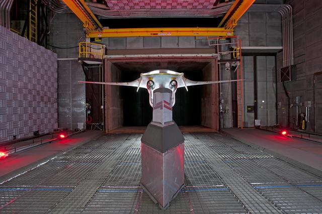 NASA image: Hybrid Wing Body Acoustic Test in 14x22 Tunnel 