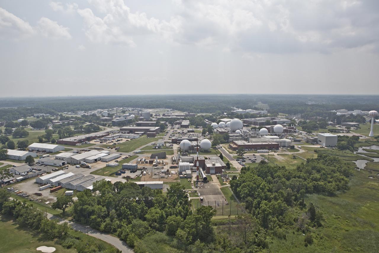 Aerial of west area of Langley Research Center 