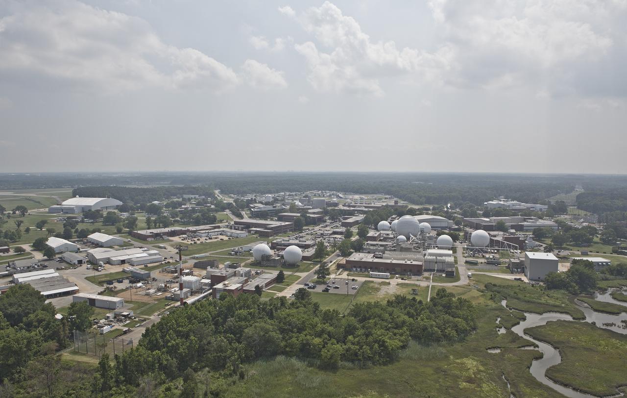 Aerial of west area of Langley Research Center 