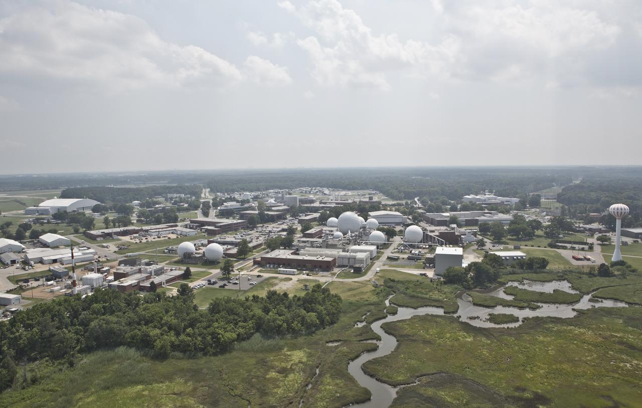 Aerial of west area of Langley Research Center 