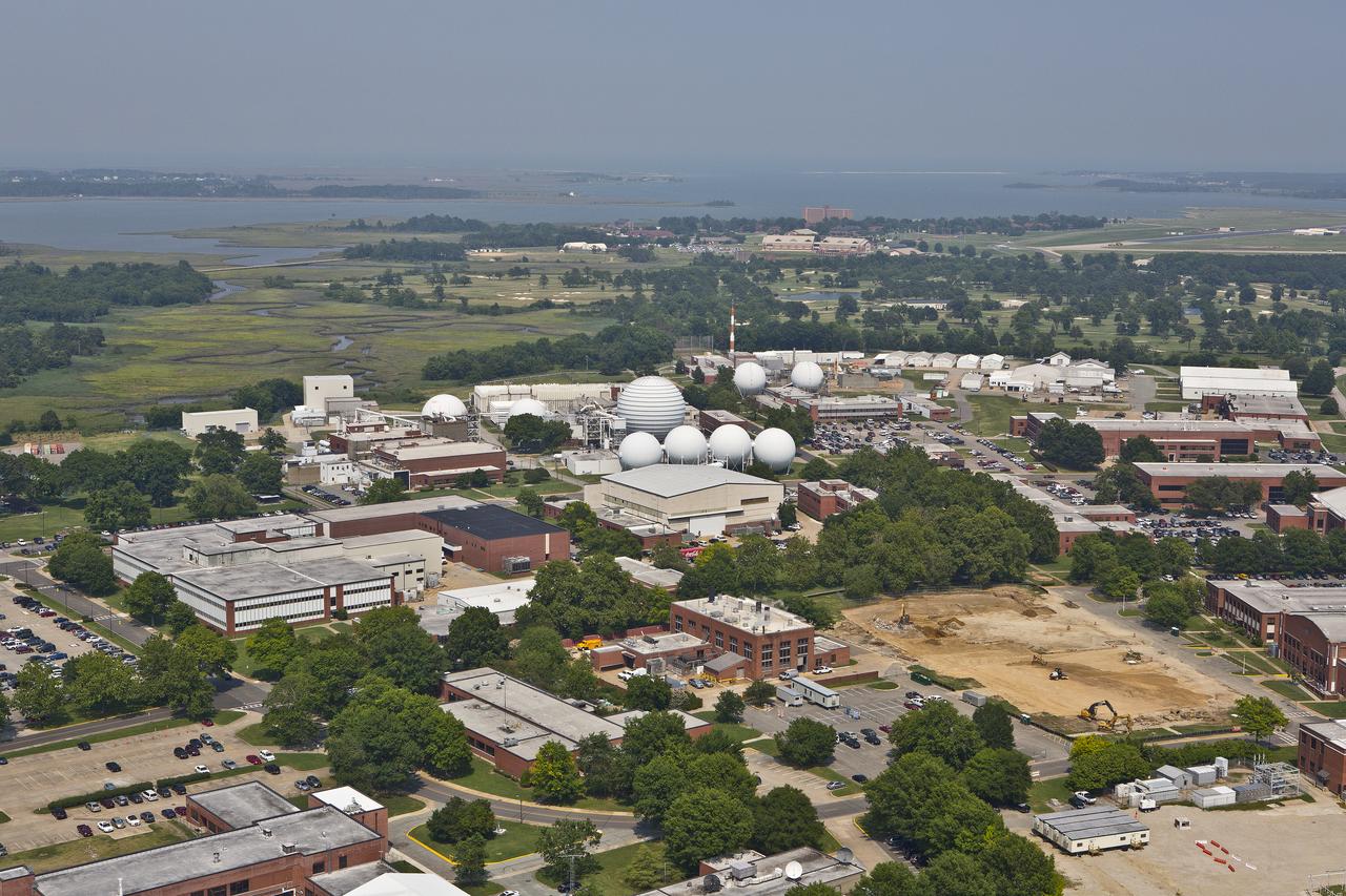 Aerial view of NASA Langley Research Center west side 