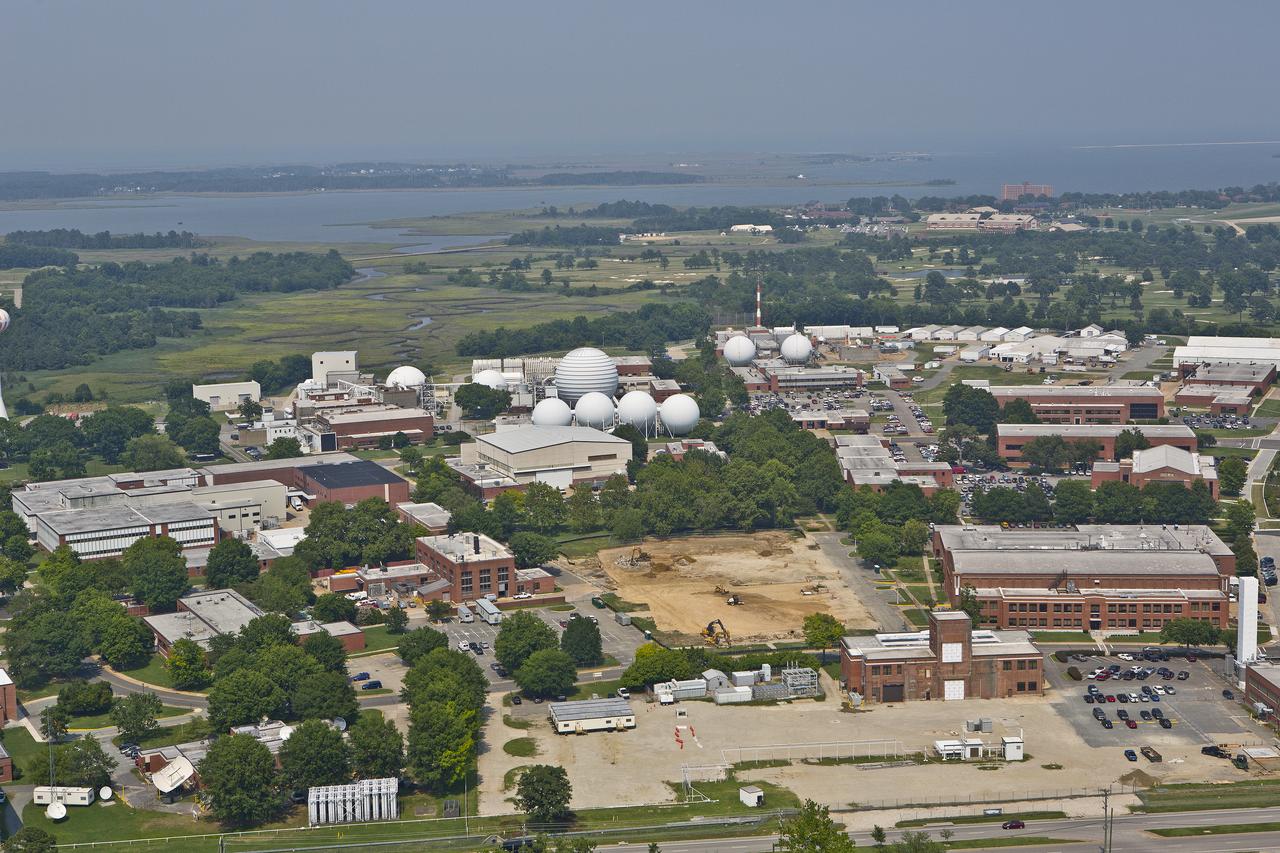 Aerial view of NASA Langley Research Center west side 