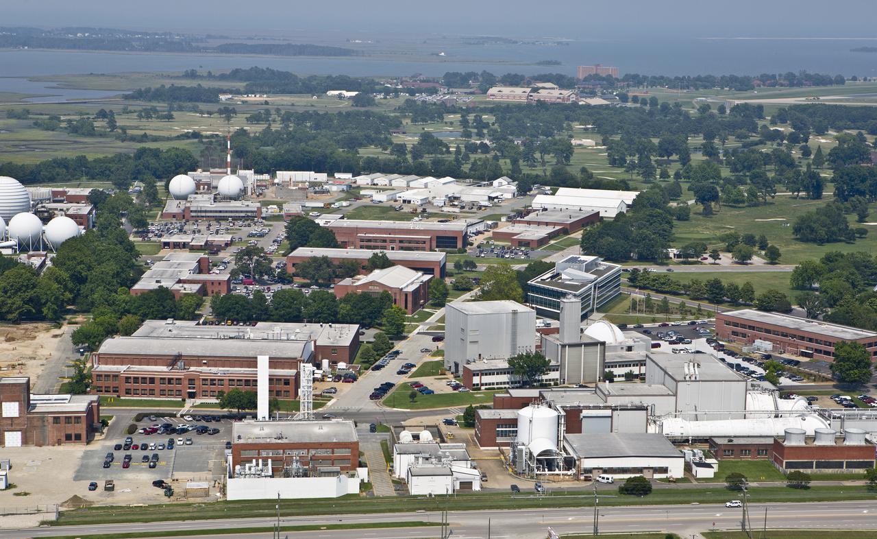 Aerial view of NASA Langley Research Center west side 