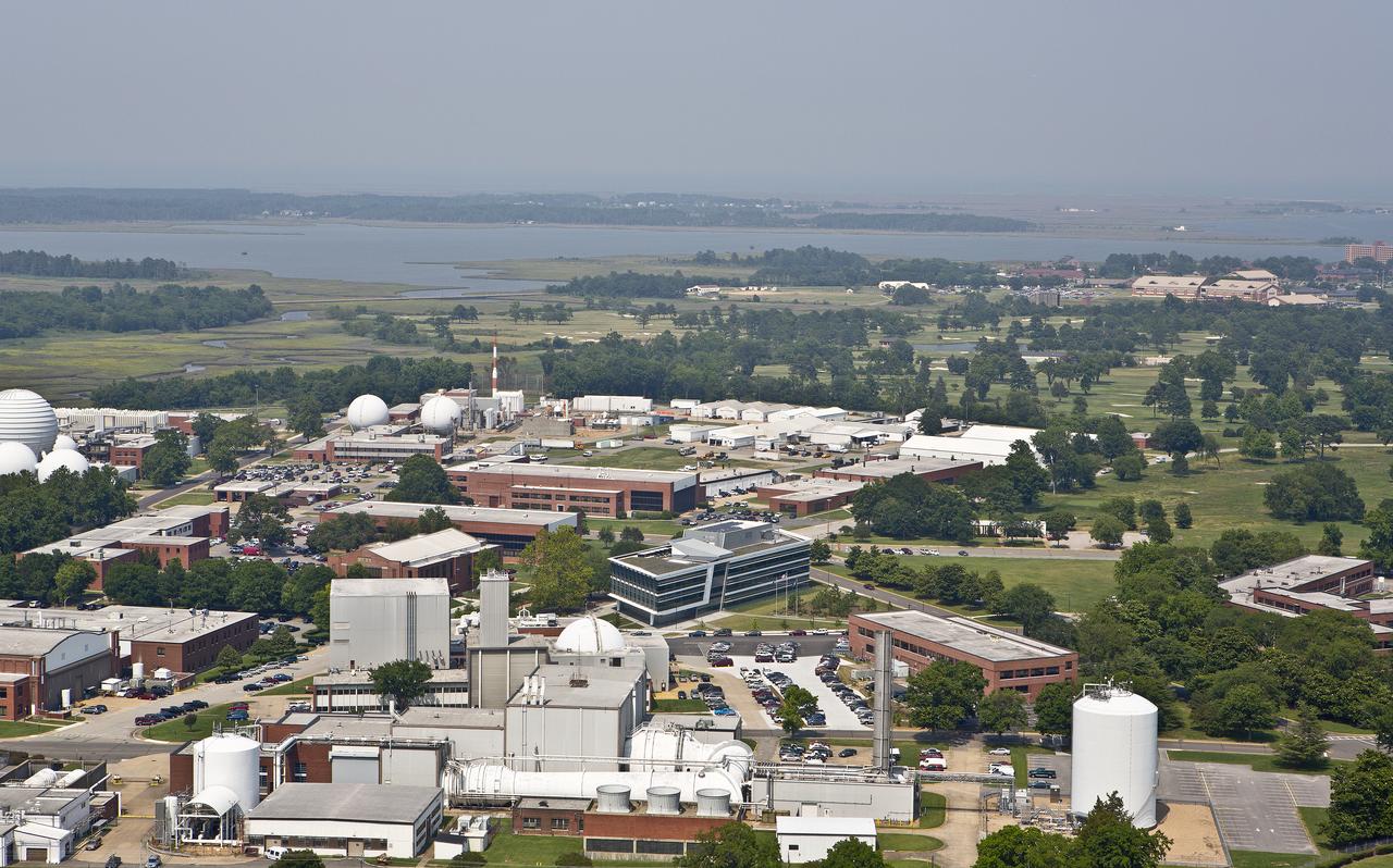 Aerial view of NASA Langley Research Center west side 