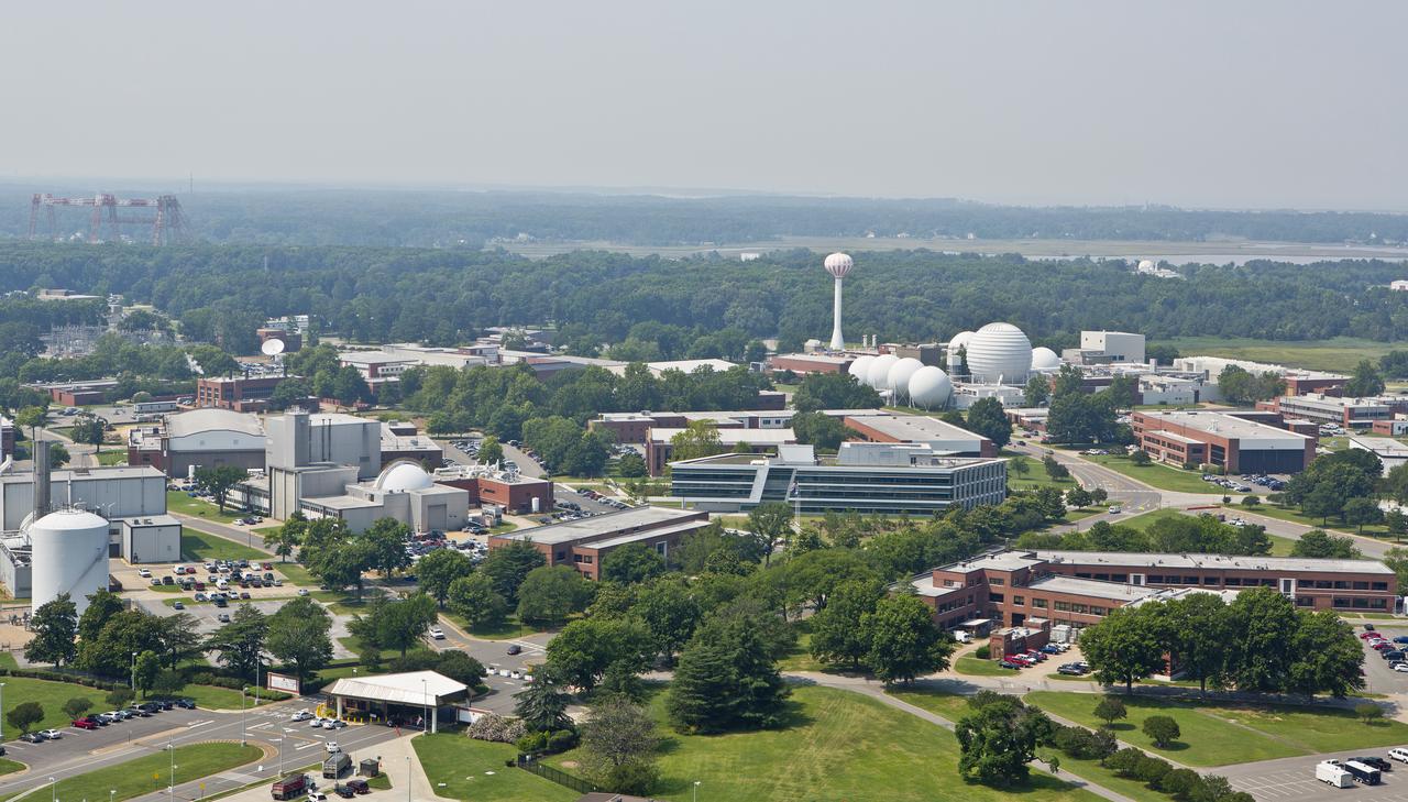 Aerial view of NASA Langley Research Center west side 