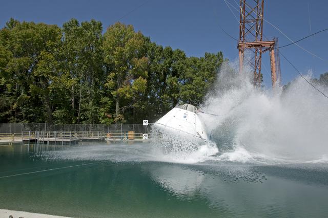 NASA image: Orion at Hydro Impact Basin Phase 1 