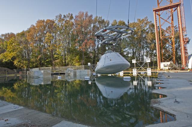 NASA image: Orion at Hydro Impact Basin Phase 1 