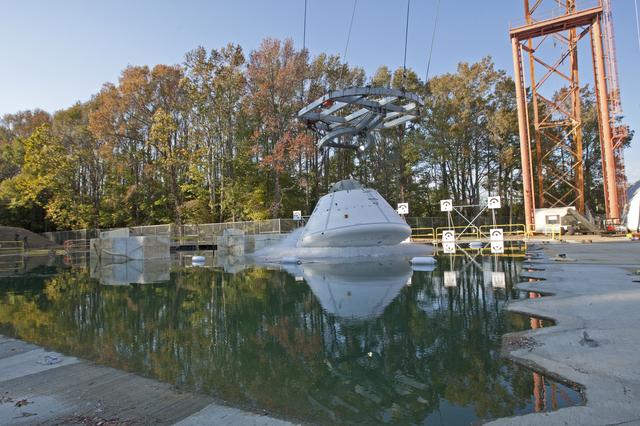 NASA image: Orion at Hydro Impact Basin Phase 1 