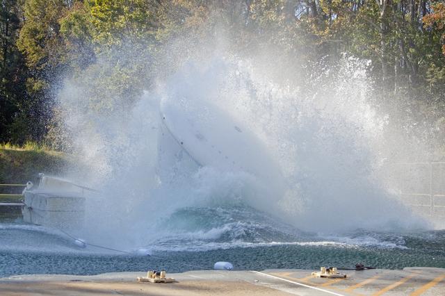 NASA image: Orion at Hydro Impact Basin Phase 1 