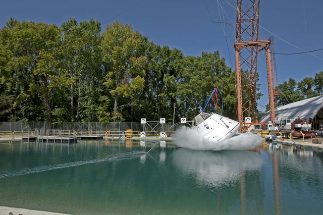NASA image: Orion at Hydro Impact Basin Phase 1 