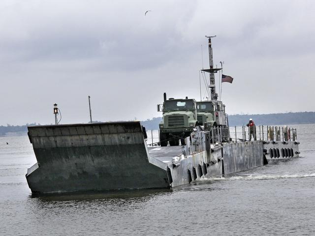 NASA image: The Orion Test Capsule Loaded on a Navy INLS "Improved Navy Ligh