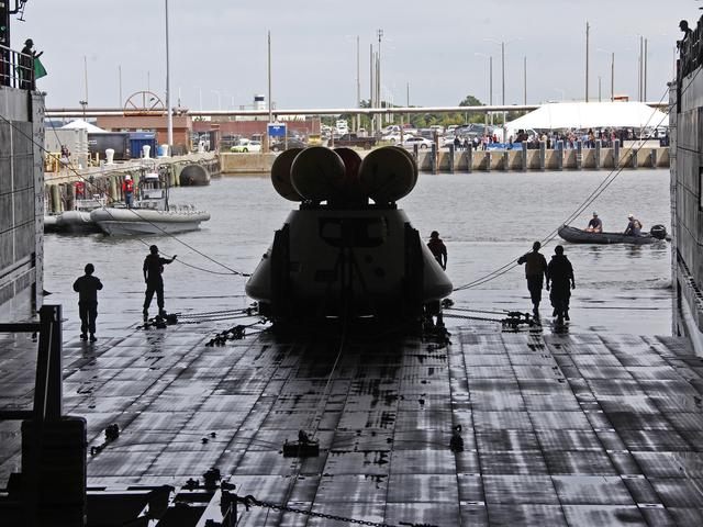 NASA image: NASA and the U.S. Navy conducted a stationary Recovery Test on t