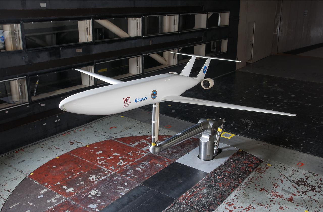 Doublebubble MIT N+3 D8 1/11 Scale Model in the 14x22 Foot Subsonic Tunnel 