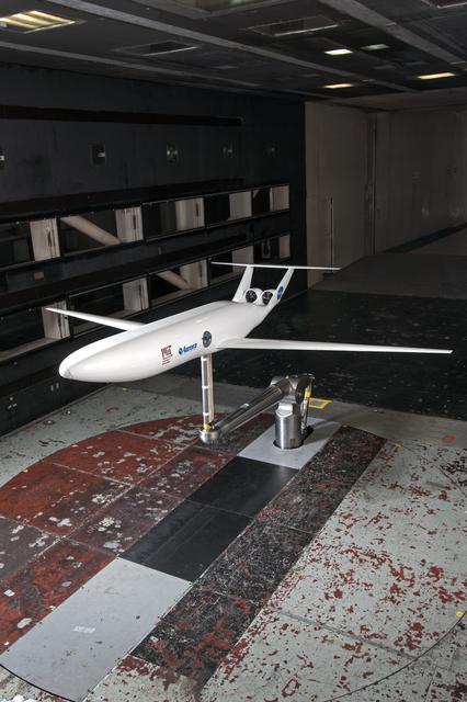 NASA image: MIT N+3 D8 1/11 Scale Model in the 14x22 Foot Subsonic Tunnel 