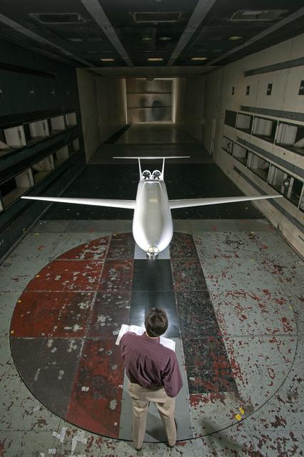 NASA image: MIT N+3 D8 1/11 Scale Model in the 14x22 Foot Subsonic Tunnel 