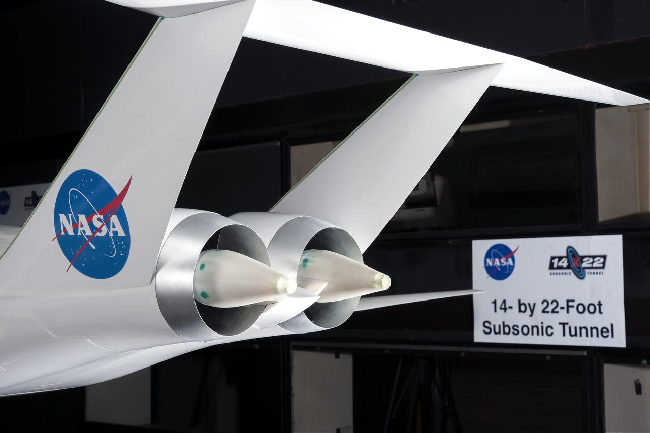 Doublebubble MIT N+3 D8 1/11 Scale Model in the 14x22 Foot Subsonic Tunnel 
